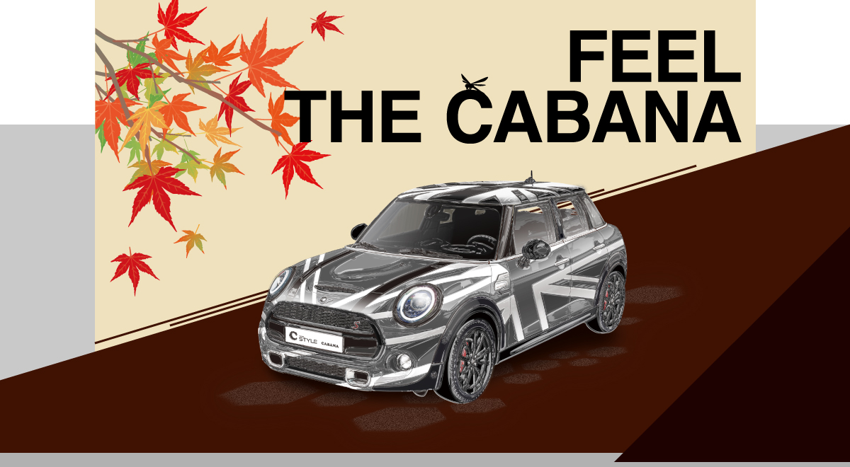 Feel the Cabana カバナ シートカバー カーアクセサリー ラッピング MINI FIAT ABARTH RENAULT MAZDA TOYOTA 